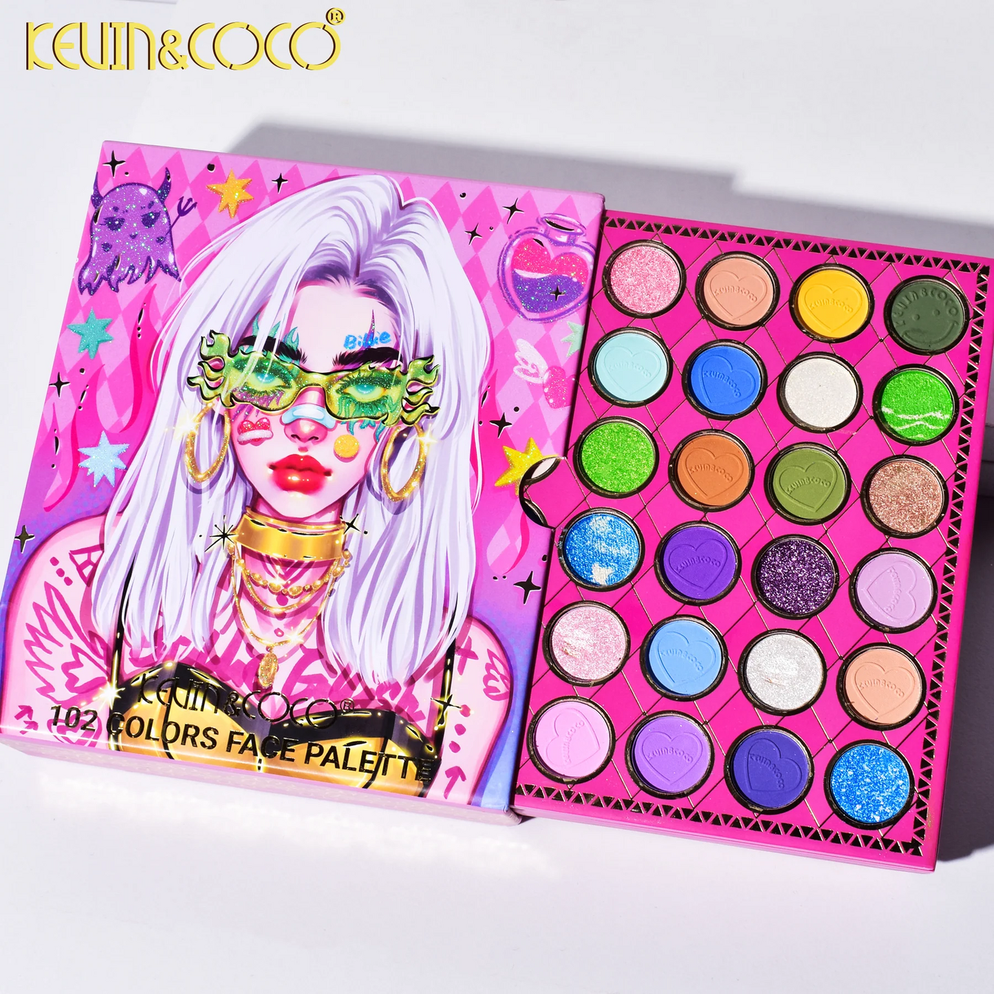 KEVIN & COCO 102-Color Tatoo Icons Eyeshadow Palette